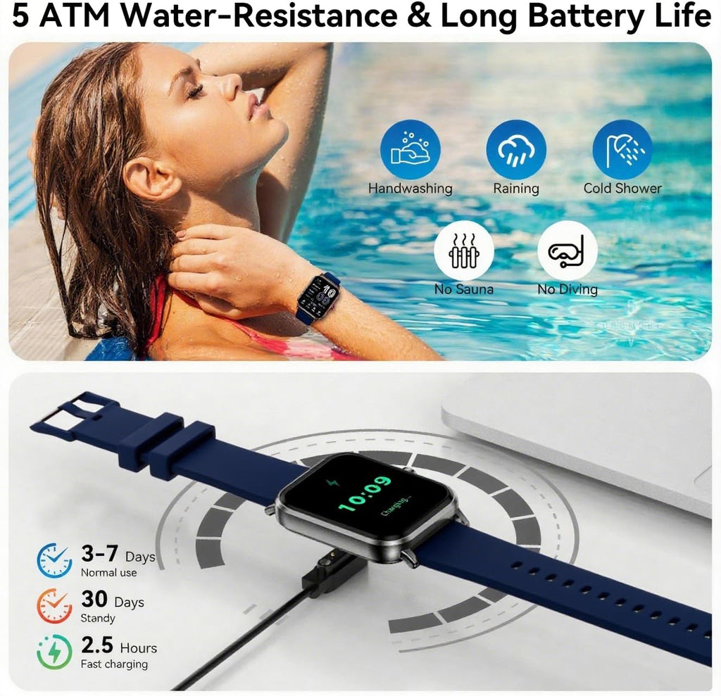 Smart Watch for Men &amp; Women – 1.83" HD IPS Fitness Tracker