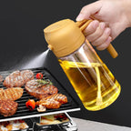 2-in-1 Oil Spray Bottle 380ml | Glass Cooking Oil Spraye