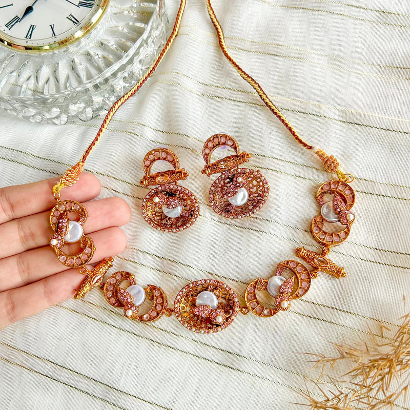 Mahpara Necklace Set - (S-72)