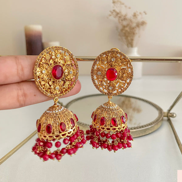 Zarafshan Jhumkas - (JK-35)